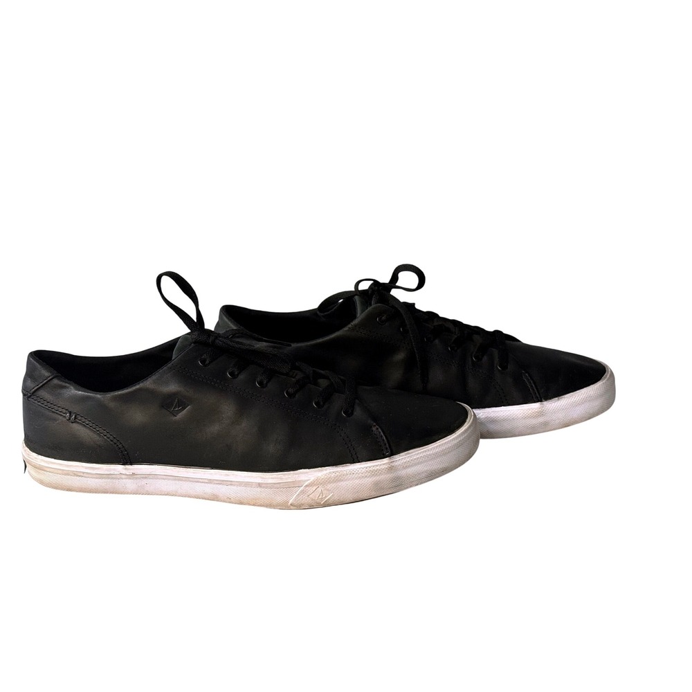 Sperry Top Sider Shoes Mens 9M Stripper II LTT Casual Sneakers STS17714 Black‎